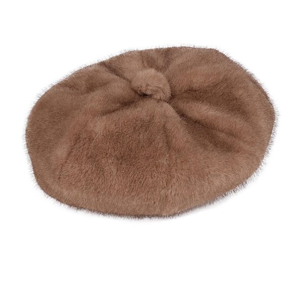 3213 Women Winter Berets Faux Fur Hat Warm New Beret For main image 6